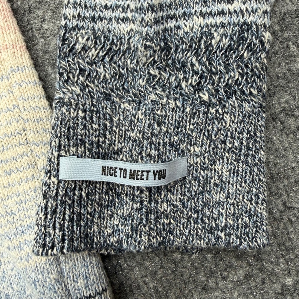Scotch & Soda Mens Blue Pink Ombre Space Dye Crewneck Sweater Large - Picture 3 of 9